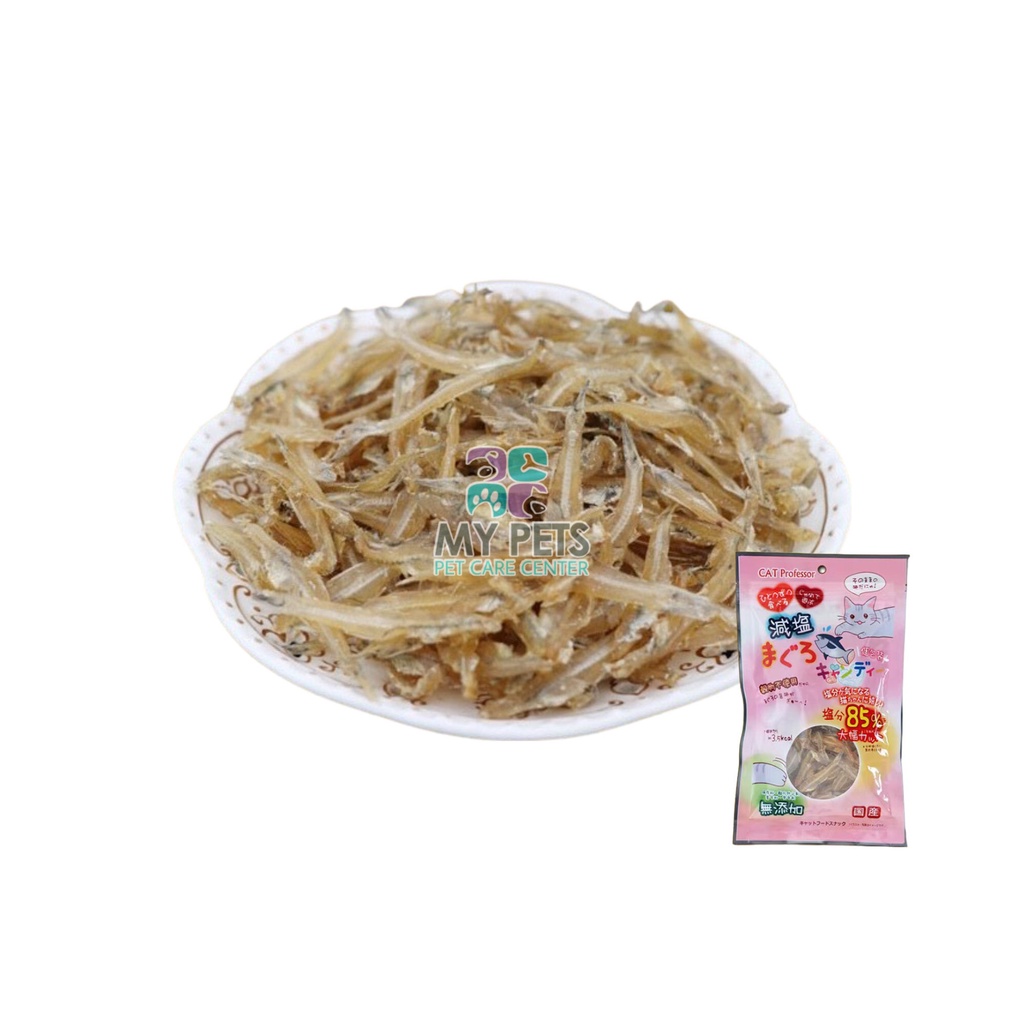 [Cá khô 02] Đồ ăn nhẹ cá khô không ướp muối loại cao cấp cho chó mèo - Túi 100g