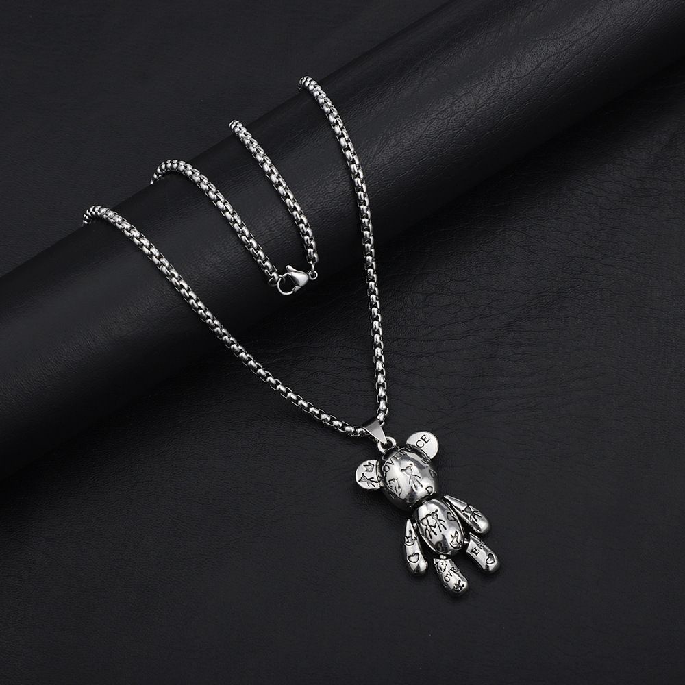 Vòng cổ bằng thép titan dày phong cách Hàn Quốc cá tính cho nam và nữ BACK2LIFE