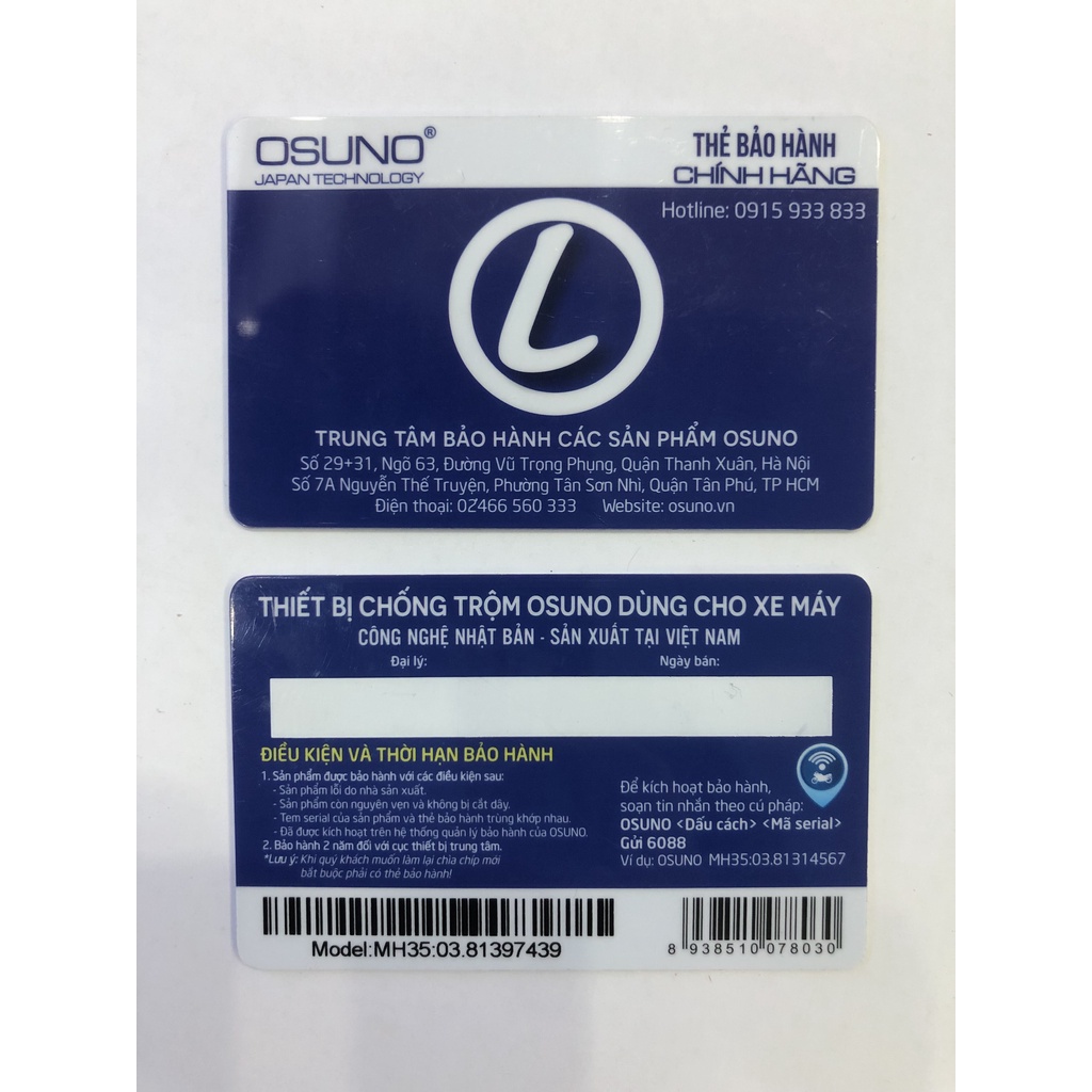 Thiết Bị Chống Trộm Thông Minh MH-35 Osuno Japan Dành Cho Xe Máy