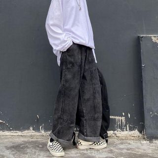 [ORDER TAOBAO]  Quần Bò Ống Rộng Nam Nữ
