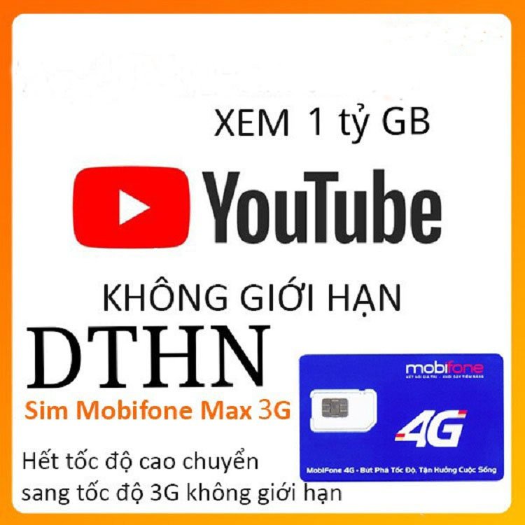 SIM 4G MOBIFONE DTHN - KHÔNG GIỚI HẠN DATA VÀO MẠNG TỐC ĐỘ CAO CHỈ 50K/THÁNG