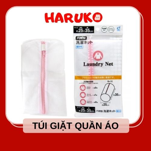 Túi giặt quần áo dạng ống nhỏ đường kính 25cm nội địa Nhật