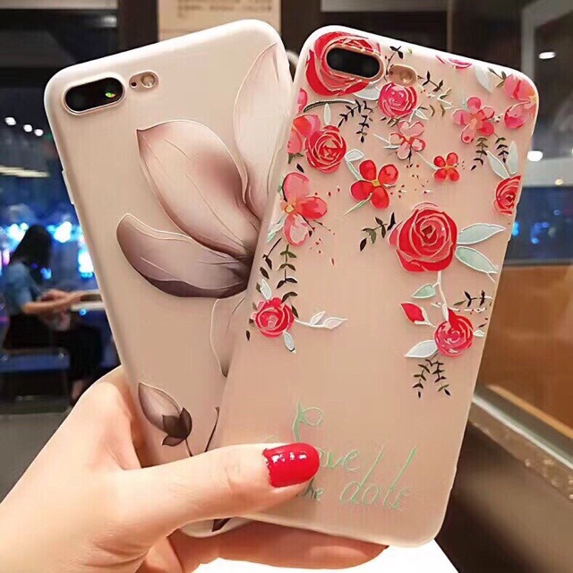 Ốp Dẻo Hình Hoa Lá Siêu Đẹp Cho Iphone 5/5S/6/6S/6P mới. | BigBuy360 - bigbuy360.vn