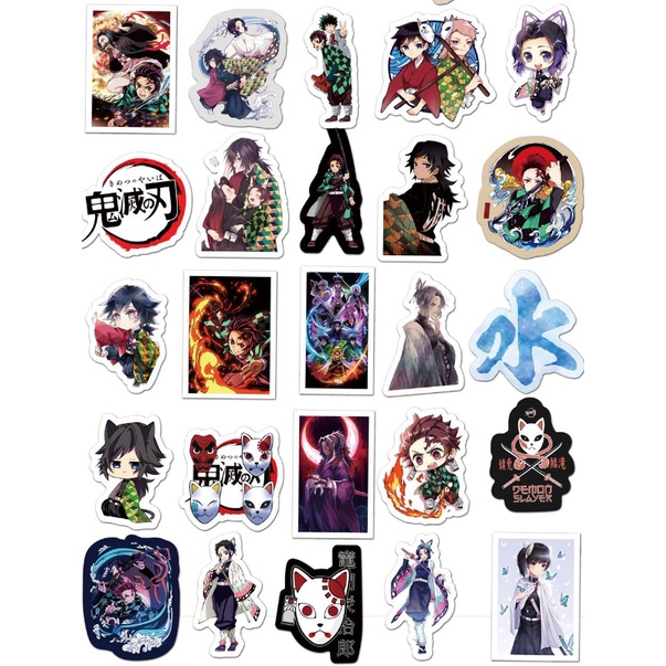 Hình dán sticker hoạt hình anime Kimetsu no yaiba - DB.124