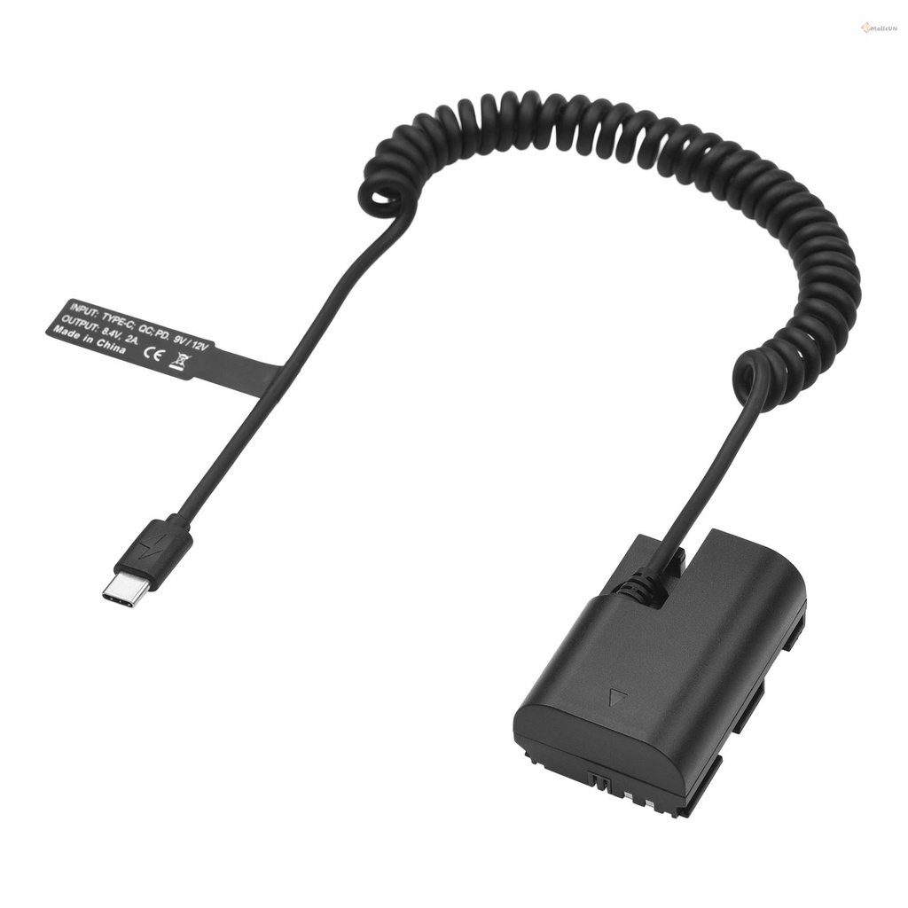 Bộ cấp nguồn Andoer LP-E6 cho pin DR- E6 cắm cổng Type-c cho máy ảnh EOS R R5 R6 90D 80D 70D 60D 60Da 5D Mark II III IV