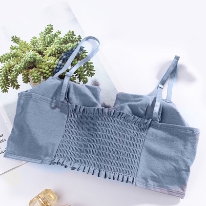 Áo Ngực 2 Dây Cotton DAN L&amp;U Mút Mỏng 2 quây 1805