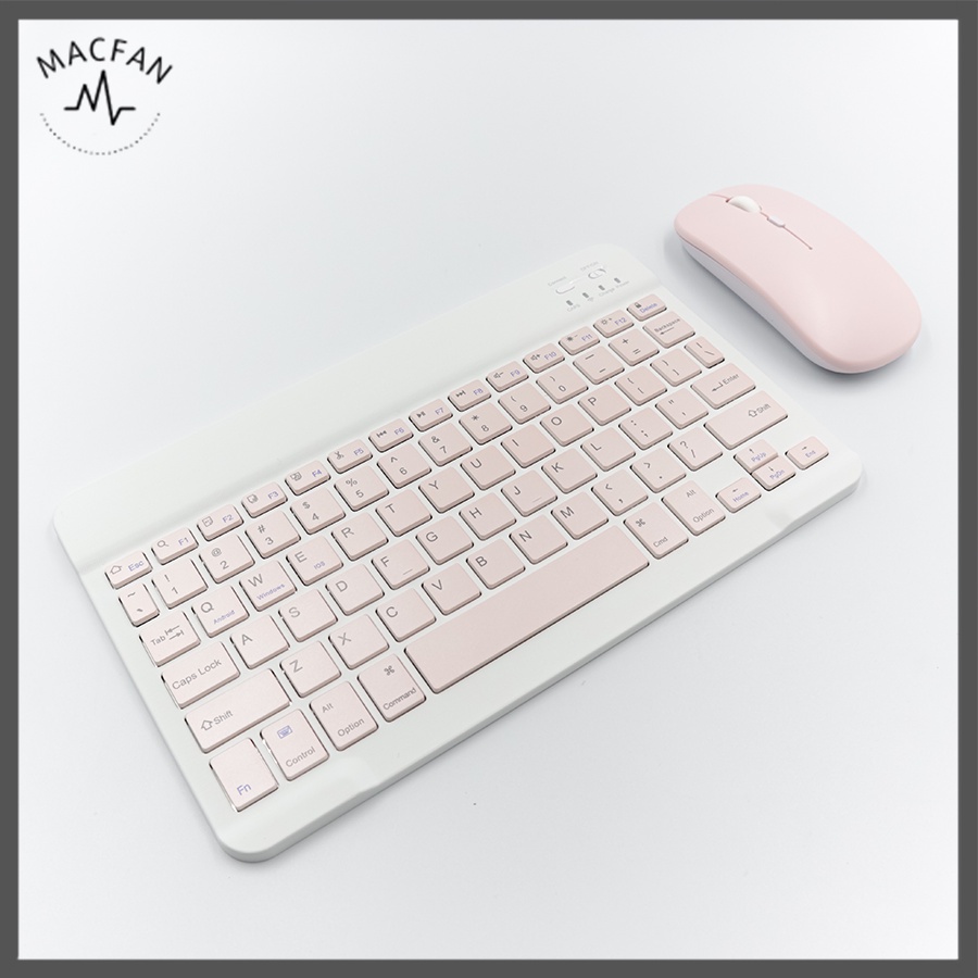 Bộ Bàn Phím Và Chuột Không Dây Pastel Nhiều Màu - Dùng Cho Văn Phòng - Dùng Cho Ipad, Smart TV - Kết Nối Bluetooth