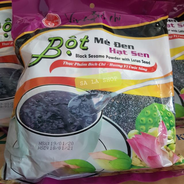 Bột Mè Đen Hạt Sen bịch 350gr