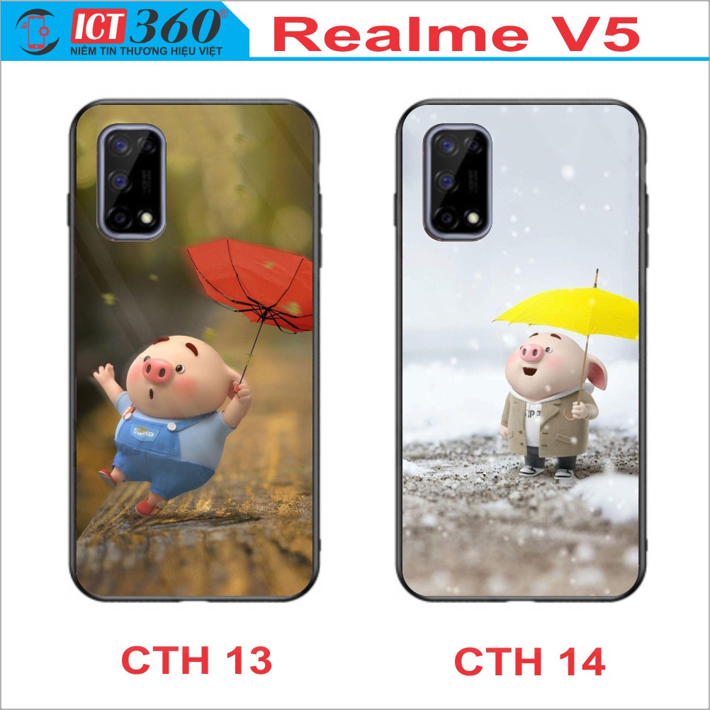 Ốp Lưng Kính REALME V5, Realme Q2 - In Theo Yêu Cầu