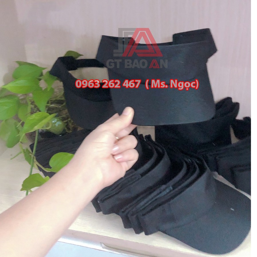 Mũ Nón Nhân Viên Phục Vụ - Nón Nửa Đầu Thể Thao Màu Đen