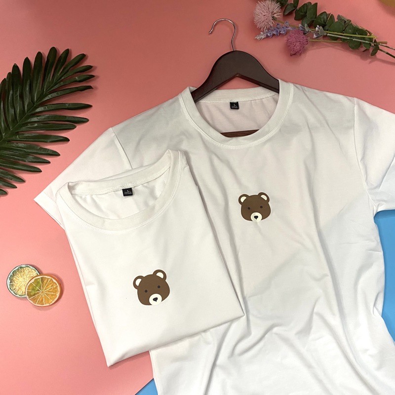 Áo thun đôi form rộng Bear Insta  Mamen Shop MA002, áo phông đôi oversize Unisex Mamen Shop MA002