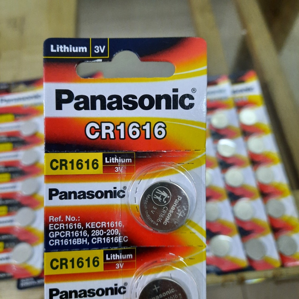 Pin chìa khóa ô tô, Pin cúc áo Panasonic 3V Lithium CR2032, CR2016,CR1616,CR1620, CR1632- vỉ 5 viên