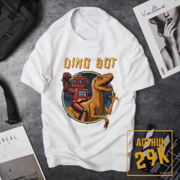 ALBUM 903 - ÁO THUN UNISEX KHỦNG LONG DINOBOT NHIỀU MÀU