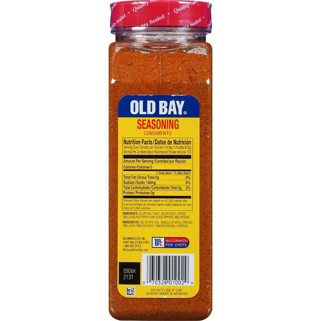 HŨ BỘT GIA VỊ GIẢM CÂN HEALTHY Old Bay Classic Seafood Seasoning 680g (24oz)