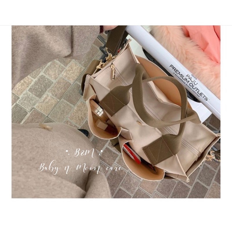 Túi đựng bỉm sữa chống thấm cao cấp Hàn Quốc(35x27x15cm)