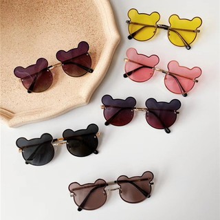 Kính Mát Gọng Thiết Kế Hình Chuột Mickey Xinh Xắn Dành Cho Bé