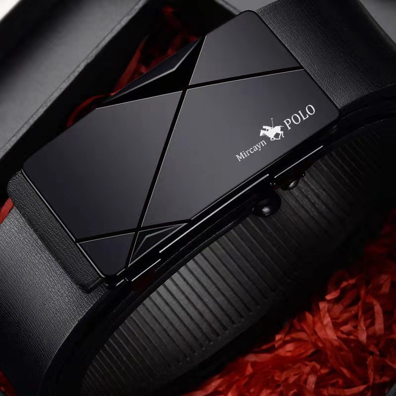 Thắt Lưng Da Dây nịt nam Cao Cấp khóa tự động 110cm-130cm x 3.3cm Bảo Hành 6 tháng.