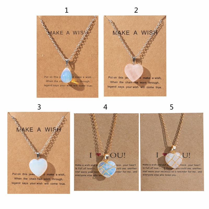 Vòng cổ Mặt Đá Thạch Anh Tự Nhiên Hình Lâu Đài Thời Trang Cho Tuổi Teen