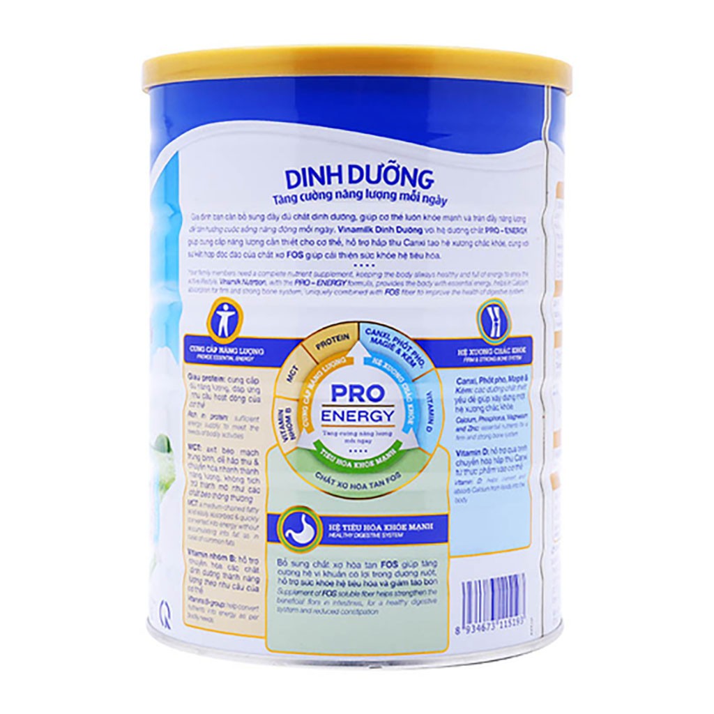 SỮA BỘT VINAMILK NGUYÊN KEM 900G