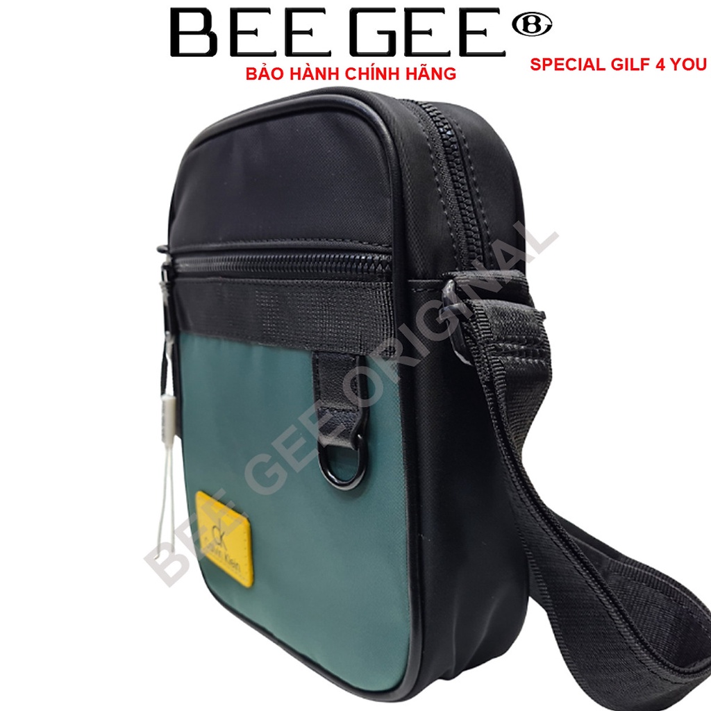 Túi đeo chéo nam vải canvas chống thấm nước  BEEGEE DCN9010A MÀU XANH