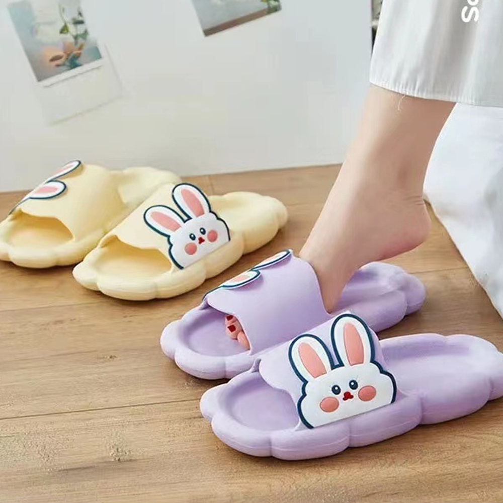 Dép Thỏ bánh mì nữ, chất liệu Eva, đi trong nhà, văn phòng đế cao êm chân