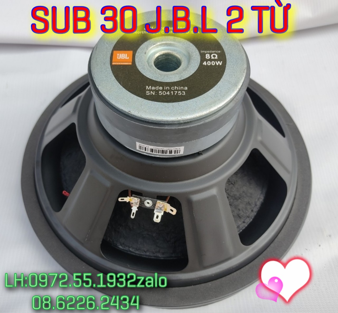 CỦ LOA SUB 30 J B L 2 TỪ SUB MẠNH GIÁ BÌNH DÂN - GIÁ 1 CHIẾC