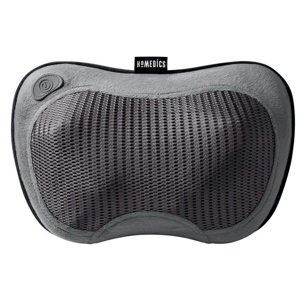 Gối máy massage cổ vai gáy shiatsu 3D công nghệ pin sạc Homedics SP-100H GB [CHÍNH HÃNG USA - BH 2 NĂM]