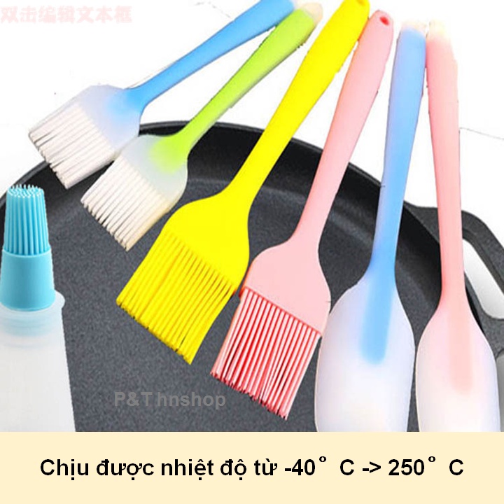 Chổi quét dầu Silicon - Cọ quét dầu ăn, quét mỡ, quét mặt bánh bằng silicon chịu nhiệt