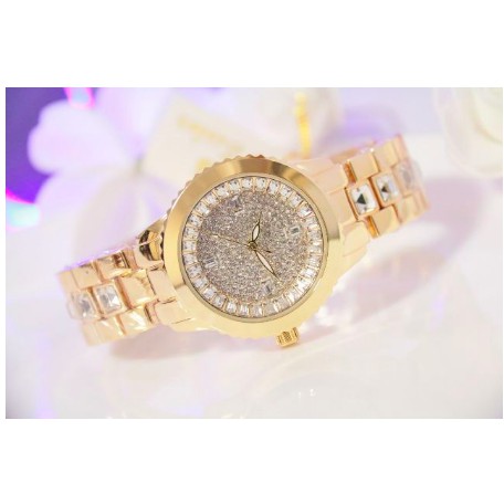 Đồng Hồ Nữ Bee Sister 0755 Case 38mm Mạ Lỳ Đá Sáng (Có Ảnh thật)