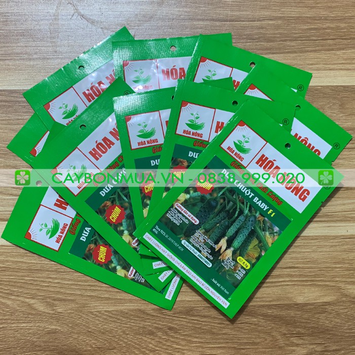 Giống dưa chuột baby F1-gói 0.1gr [ Giống vàng chất lượng]