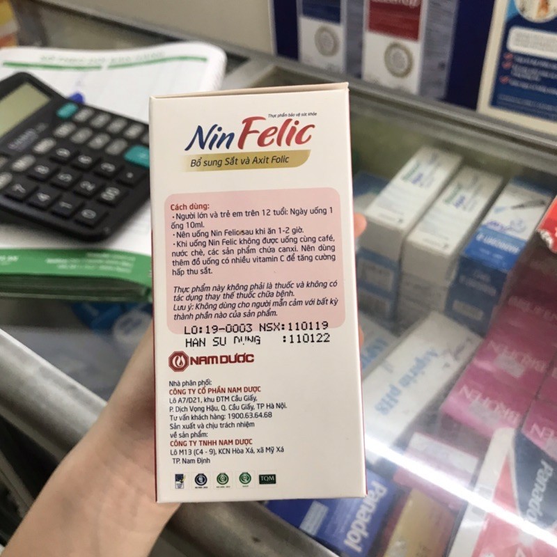 NinFelic - Bổ sung Sắt & Axit Folic