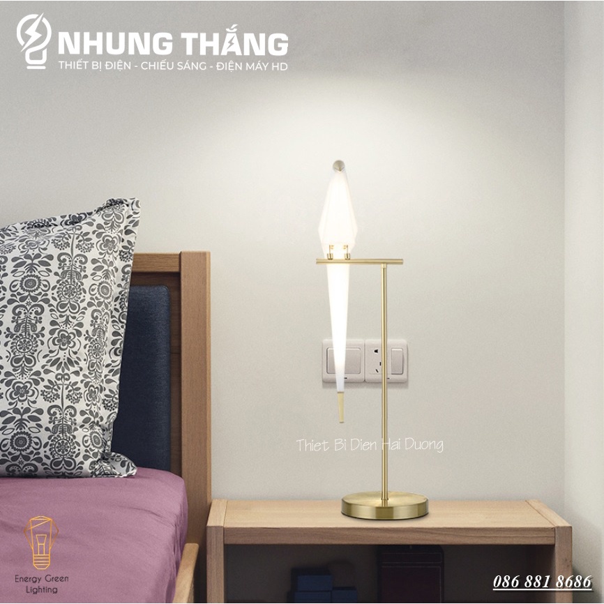 Đèn Cây Đứng Chim Hạc Cao Cấp DB-C1 - Cao 82cm - Kiểu Dáng Sang Trọng - Trang Trí Phòng Khách,Phòng Ngủ,Đọc Sách