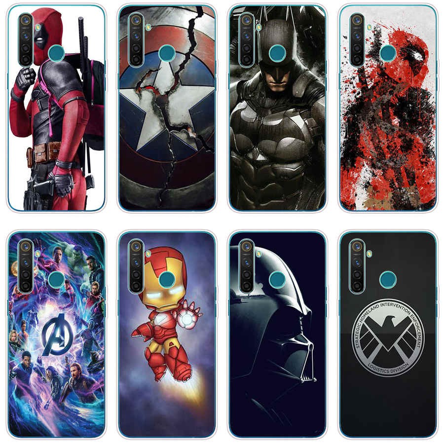 MARVEL Ốp Lưng Điện Thoại Phối Hình Siêu Anh Hùng Dành Cho Oppo Realme 6 Pro 5 Pro 5i 6i 3 C11