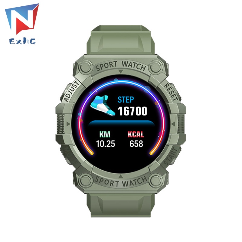 ExhG  High quality FD68S Professional Sports Smart Watch USB Direct Charge 1.44in Round Dial Heart Rate Sleep Monitor for Android iOS