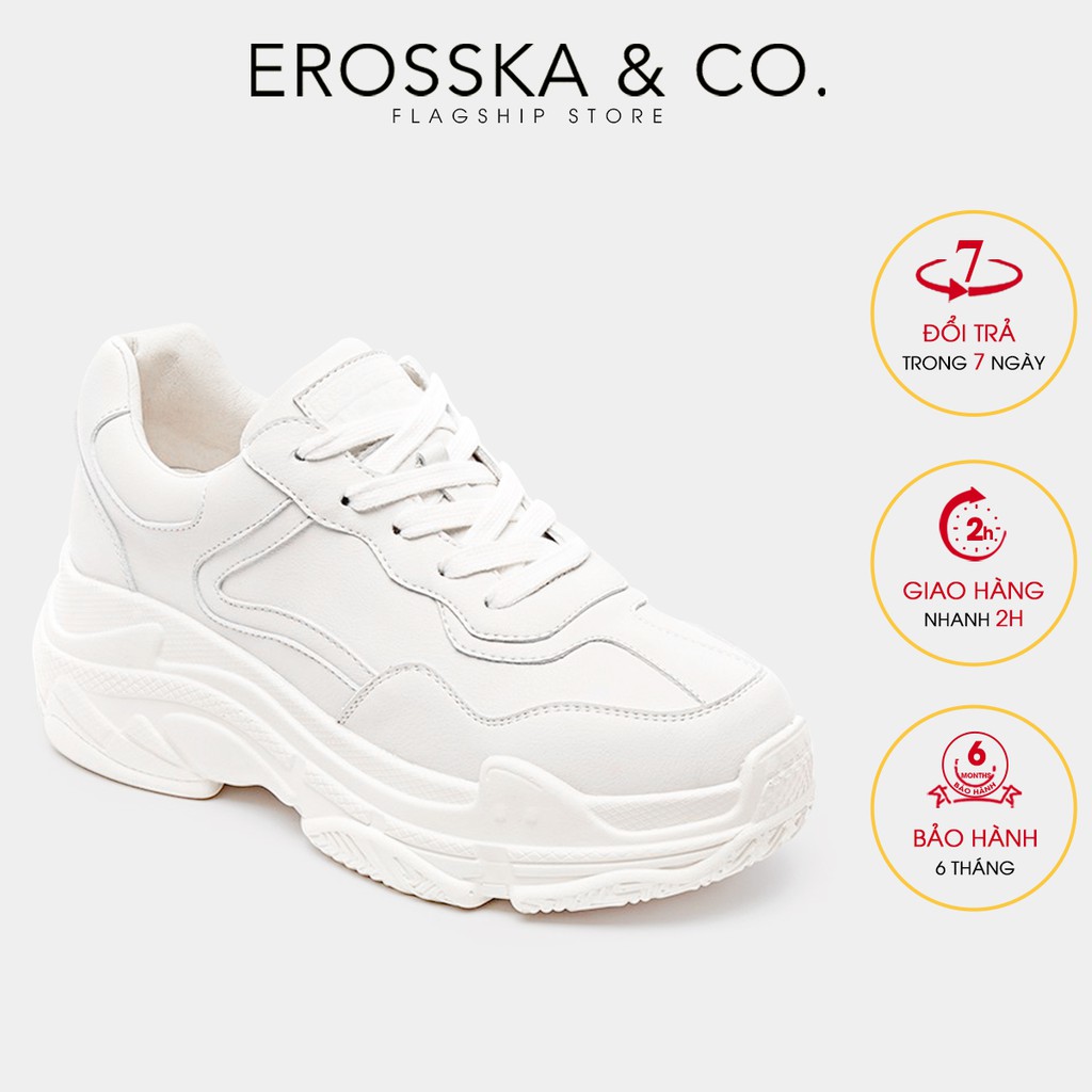 [Mã WABRWS24 giảm 15% đơn 150K] Giày thể thao nữ đế độn thời trang Erosska dáng trơn _ ES003 | BigBuy360 - bigbuy360.vn