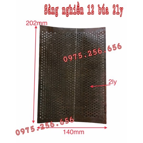 Sàng Nghiền 12 Búa gang 2 ly phụ tùng máy ngiền sát phụ tùng máy nông nghiệp phụ tùng Hùng Lỳ