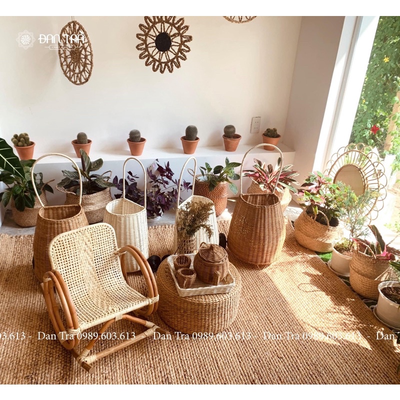 Ghế Mây Bập Bênh Cho Bé, Ghế Mây Thư Giãn, Ghế Mây Cho Bé Giá Rẻ, Ghế Mây Tre ĐAN TRÀ, Nội thất Mây Tre Đan