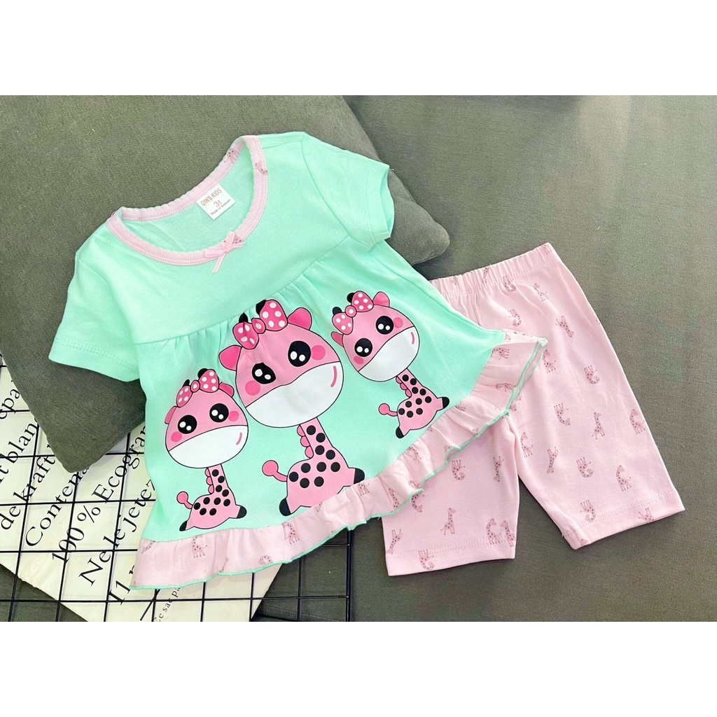 bộ ngố cotton 4 chiều xuất dư- sỉ quần áo Pikakids