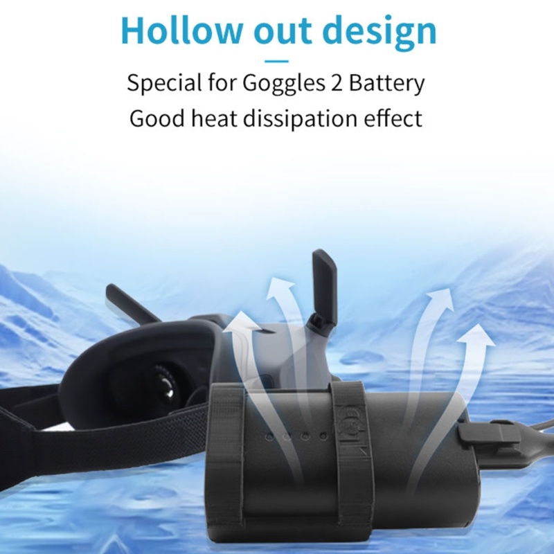 [3C] Ốp Bảo Vệ Pin Với Giá Kẹp Cho Kính Máy Bay Điều Khiển Avata Goggles 2