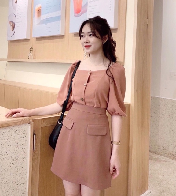 Chân váy A nắp túi | BigBuy360 - bigbuy360.vn