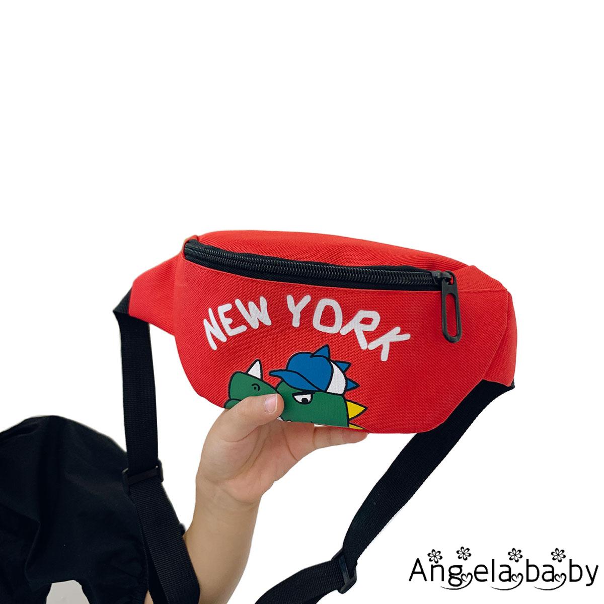 Túi đeo chéo in họa tiết hoạt hình khủng long dễ thương cho bé