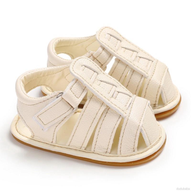 Giày Sandal Da Pu Thoáng Khí Cho Bé 0-18 Tháng Tuổi