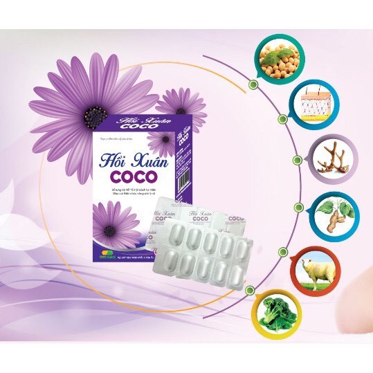 Hồi Xuân Coco - Tăng Cường Nội Tiết Tố, Giảm Các Triệu Chứng Bốc Hỏa , Mãn Kinh Ở Phụ Nữ