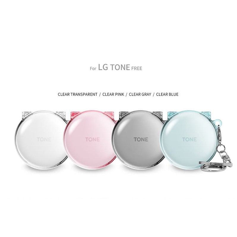 Case ốp tai nghe LG Tone Free ( FN4 / FN6 / FN7 ) - Clear case - Hãng AscarKorea