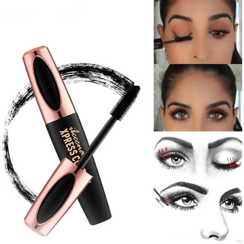 Mascara 4D chải cong lông mi tự nhiên chống thấm nước lâu trôi không bị nhòe