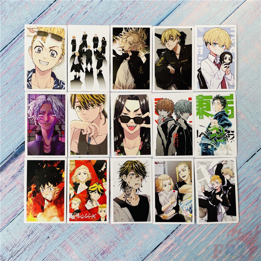 Set ảnh lomo TOKYO REVENGERS anime chibi manga KỊCH TRƯỜNG CỦA TAKEMICHI 30 tấm xinh xắn