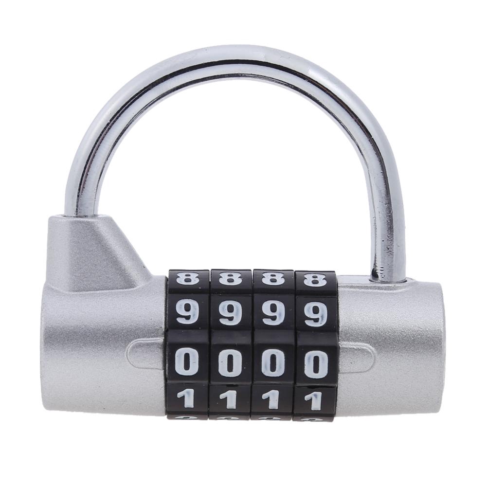 4 Digit Password Safety Lock Wide Shackle Combination Padlock New
