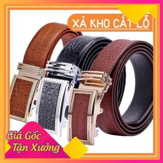 Thắt lưng nam vân cá sấu nhỏ màu da bò ph4113, đen ph4114, nâu ph5114