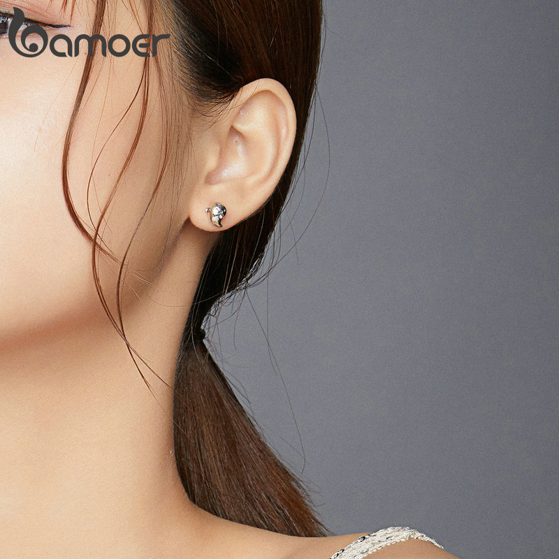 Đôi Bông Tai Bamoer Bằng Bạc 925 Hình Chú Ma Nhỏ Dành Cho Nữ