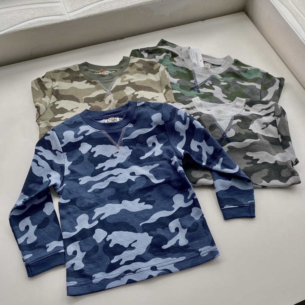 T-SHIRT DÀI TAY HT RẰN RI CHO BÉ